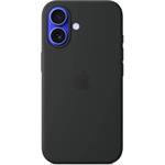 iPhone 16 Plus Silicone Case with MS - Black