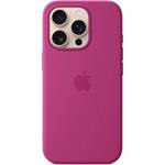 iPhone 16 Pro Max Silicone Case with MS - Fuchsia