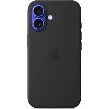 iPhone 16 Silicone Case with MS - Black