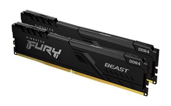 KINGSTON 32GB 3200MT/s DDR4 CL16 DIMM (Kit of 2) 1Gx8 FURY Beast Black