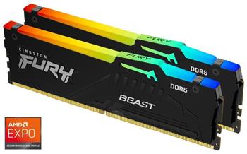 KINGSTON FURY Beast Black RGB EXPO 32GB DDR5 6000MT/s / CL36 / DIMM / Kit 2x 16GB