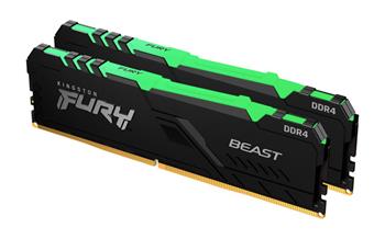 Kingston FURY Beast/DDR4/16GB/3600MHz/CL17/2x8GB/RGB/Black