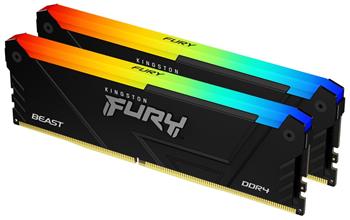 Kingston FURY Beast/DDR4/32GB/3200MHz/CL16/2x16GB/RGB/Black