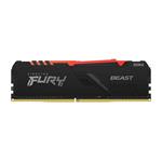 Kingston FURY Beast/DDR4/8GB/3600MHz/CL17/1x8GB/RGB/Black