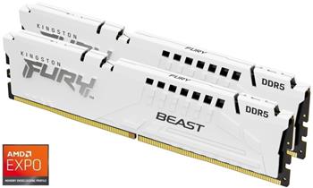 Kingston FURY Beast EXPO/DDR5/32GB/6000MHz/CL30/2x16GB/White