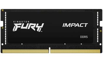 Kingston FURY Impact/SO-DIMM DDR5/16GB/4800MHz/CL38/1x16GB/Black