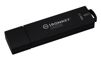 Kingston Ironkey D500S/128GB/USB 3.2/USB-A/Černá