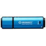 Kingston Ironkey Vault Privacy 50C/32GB/USB 3.2/USB-C/Modrá