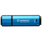 Kingston Ironkey Vault Privacy 50C/512GB/USB 3.2/USB-C/Modrá