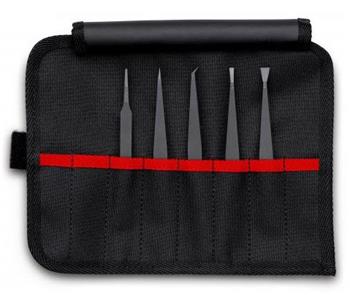 Knipex, 92 00 05 ESD, Sada plastových pinzet ESD, 5 ks