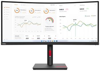 Lenovo ThinkVision/T34w-30/34"/VA/3440x1440/60Hz/6ms/Black/3R