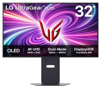 LG UltraGear/32GS95UV/32"/OLED/4K UHD/240Hz/0,03ms/Black/2R