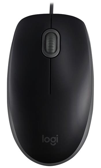 Logitech B110 Silent/Kancelářská/Optická/1 000 DPI/Drátová USB/Černá