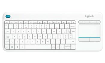 Logitech K400 plus/Bezdrátová USB/CZ-SK layout/Bílá