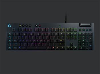 Logitech klávesnice Gaming G815 Lightsync RGB Linear /US /drátová/ lineární spínače - černá