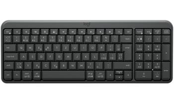 Logitech klávesnice K250/ Kompaktní/ Bezdrátová/ 2.4GHz/ USB přijímač/ Bluetooth/ CZ/ Černá