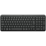 Logitech klávesnice K250/ Kompaktní/ Bezdrátová/ 2.4GHz/ USB přijímač/ Bluetooth/ CZ/ Černá
