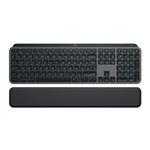 Logitech klávesnice MX Keys S/ bezdrátová/ Bluetooth/ USB-C/ US layout/ opěrka dlaně/ grafitová