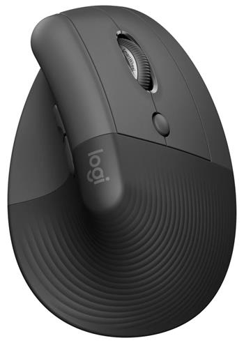 LOGITECH Lift For Business/Ergonomická/Optická/Pro praváky/4 000 DPI/USB+BT/Grafitová