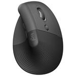 LOGITECH Lift For Business/Ergonomická/Optická/Pro praváky/4 000 DPI/USB+BT/Grafitová