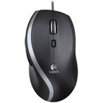 Logitech M500s/Kancelářská/Optická/Pro praváky/4 000 DPI/Drátová USB/Černá-stříbrná