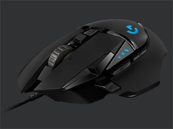 Logitech myš Gaming G502 High Performance /optická / 11 tlačítek/100 - 16000dpi - černá