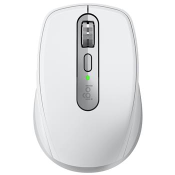 Logitech myš MX Anywhere 3S - bezdrátová/bluetooth/darkfield/6 tlačítek/8000dpi/usb-c/tichá/světle šedá