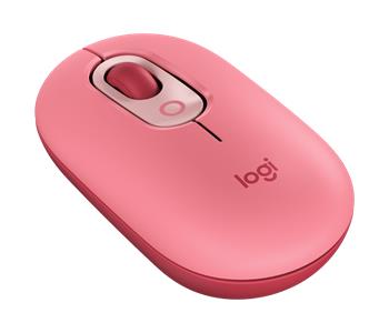 Logitech myš POP - červeno-růžová/optická/ 4 tlačítka/bezdrátová/Bluetooth/4000dpi