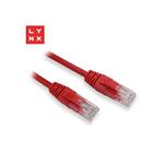 LYNX UTP patch kabel Cat5e, PVC, CCA, 0,3m, červený (balení obsahuje 10ks)