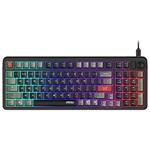 MSI herní klávesnice FORGE GK110/ drátová/ RGB podsvícení/ USB/ CZ+SK layout