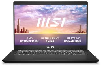 MSI Modern/14 C7M-081CZ/R5-7530U/14"/FHD/16GB/512GB SSD/RX Vega 7/W11H/Black/2R