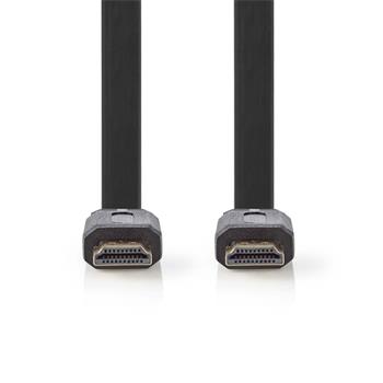 Nedis CVGB34100BK20 - Kabel High Speed HDMI™ s Ethernetem, Plochý | HDMI Konektor - HDMI Konektor | 2 m | Černá barva