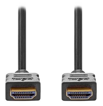 NEDIS High Speed HDMI 2.0 kabel s ethernetem/ 4K@60Hz/ zlacené konektory HDMI-HDMI/ černý/ bulk/ 3m