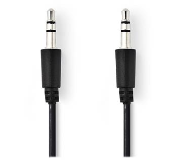 NEDIS kabel jack 3,5 mm - jack 3,5 mm/ černý/ 1m