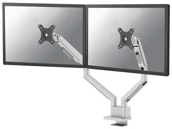 Neomounts DS70-250SL2 Neomounts NEXT Slim Desk Mount, double display (topfix clamp/grommet), silver