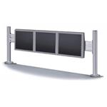 Neomounts  FPMA-DTB100 / Flat Screen Desk Toolbar for 3 screens (43 x 100 cm) / Silver