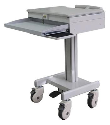 Neomounts MED-M100 / Mobile Laptop Cart, incl. keyboard & mouse drawer / Creme