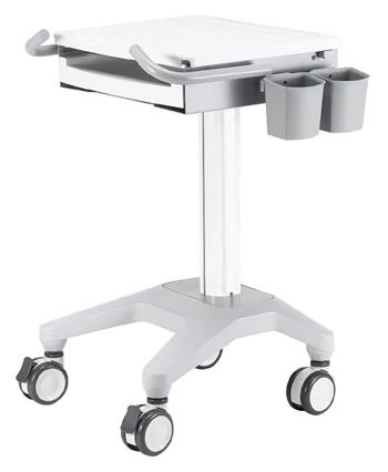 Neomounts MED-M200 / Mobile Laptop Cart, incl. keyboard & mouse drawer / Creme