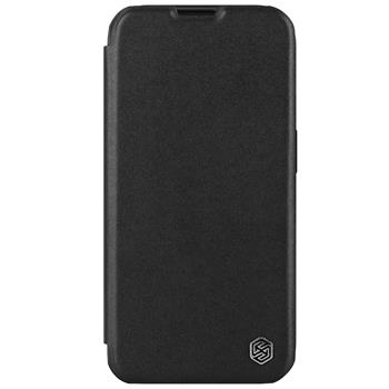 Nillkin Qin Book PRO Plain Leather Pouzdro pro Apple iPhone 15 Pro Max Classic Black