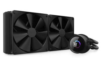 NZXT vodní chladič Kraken 280 / 2x140mm fan / 4-pin PWM / LCD disp. / 6 let