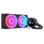NZXT vodní chladič Kraken 280 ELITE RGB / 2x140mm RGB fan / 4-pin PWM / LCD disp. / 6 let