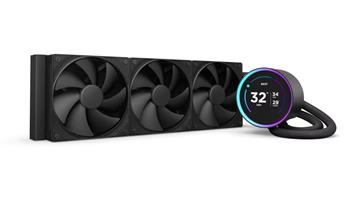 NZXT vodní chladič Kraken 360 ELITE / 3x120mm fan / 4-pin PWM / LCD disp. / 6 let