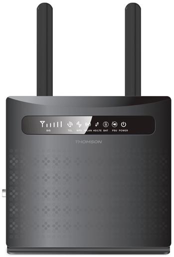 OPRAVENÉ - THOMSON 4G LTE router TH4G 300/ Wi-Fi standard 802.11 b/g/n/ 300 Mbit/s/ 2,4GHz/ 4x LAN (1x WAN)/ USB/ SIM s