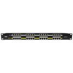 OPTIX Gigabit POE panel 16 portů, 1U pro rack 19", stíněný, černý