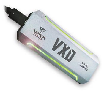 Patriot VXD externí box USB 3.2 M.2 NVMe SSD RGB