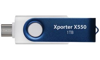 PATRIOT Xporter X550 1TB / USB Typ-A + USB Typ-C / USB 3.2 Gen 1 / bílo-modrá