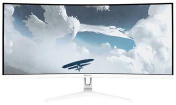 AROZZI NOVA herní monitor 34" 34T2K165 White/ LED/ 3440x1440/ 165Hz/ VA/ 4000:1/ 1ms/ 2xHDMI/ 2xDP/ bílý