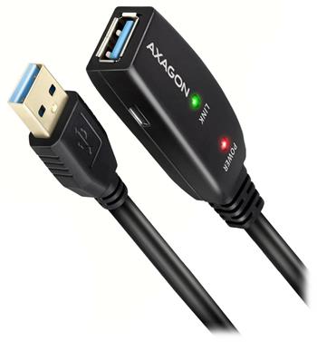 AXAGON ADR-305, USB 3.2 Gen 1 A-M -> A-F aktivní prodlužovací / repeater kabel, 5m