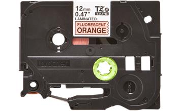 Brother - Originální kazeta s páskou TZe-B31, černá na oranžové, šířka 12 mm