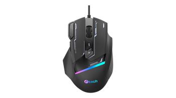 C-TECH herní myš Zyra (GM-16), casual gaming, 7200 DPI, 8 tlačítek, RGB podsvícení, USB
